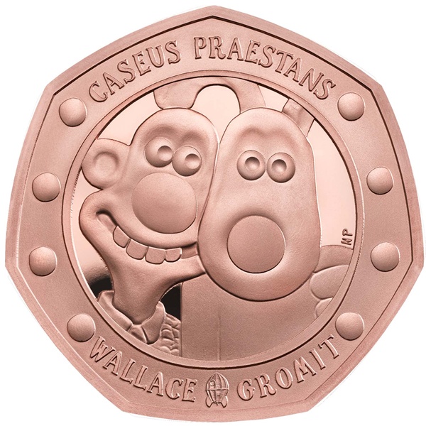 2019 Gold Proof 50p - Wallace & Gromit 2019 Gold Proof 50p - Wallace & Gromit